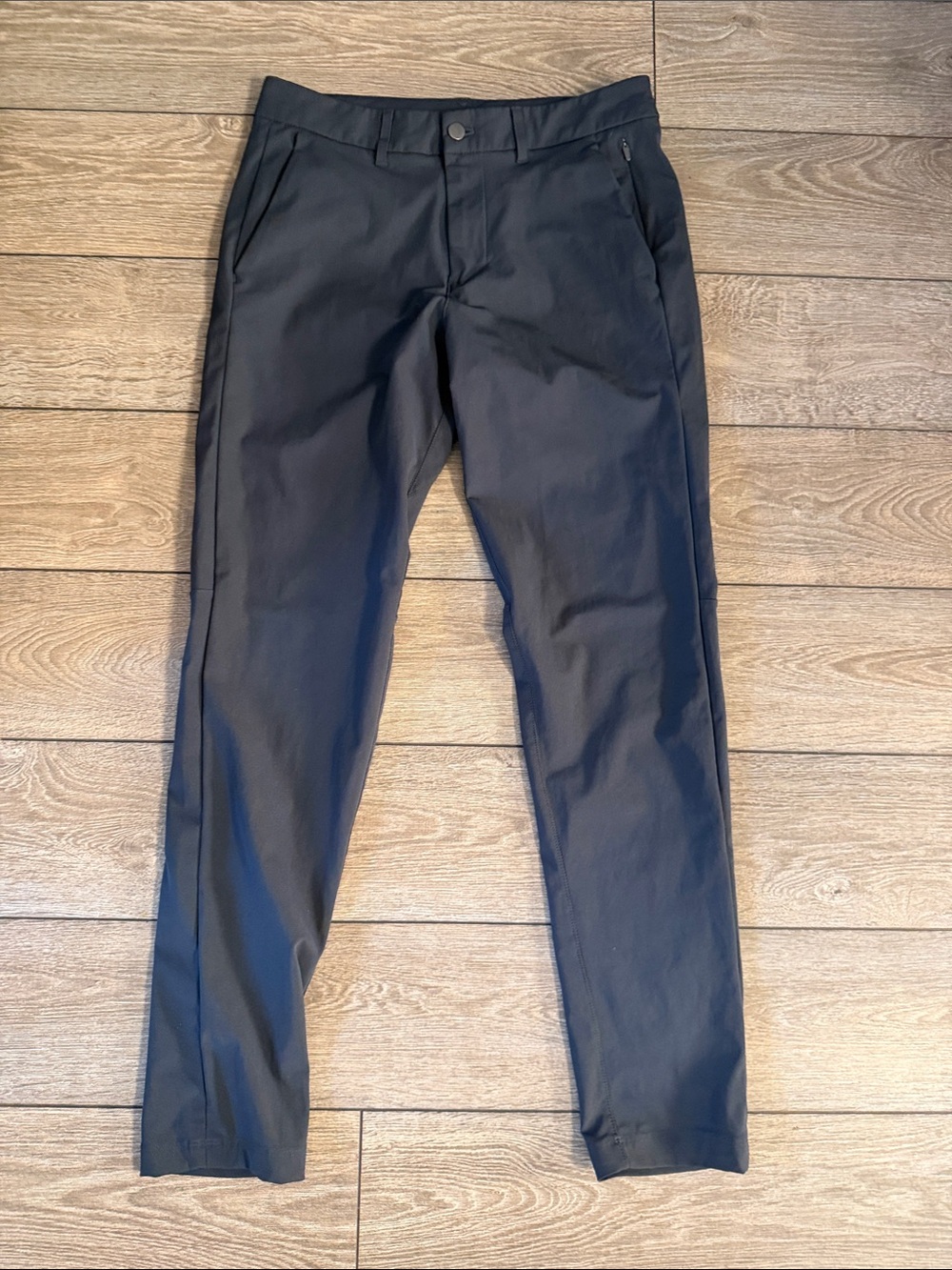 lululemon athletica Men's Dark Black Slim Dress Trousers